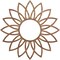 Ekena Millwork Daisy Wood Fretwork Pierced Ceiling Medallion, Walnut, 22"OD x 7 5/8"ID x 1/4"T CMWP22X22X0250DAWA - alternate 1